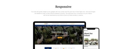 Template Joomla Responsif Sekolah Militer - Fitur Gambar 1