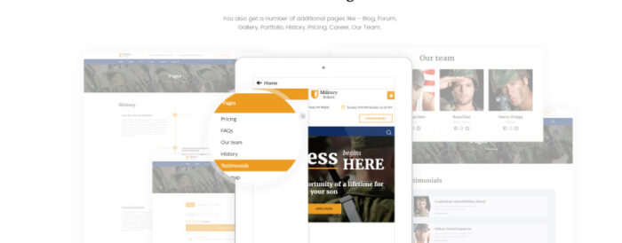 Template Joomla Responsif Sekolah Militer - Fitur Gambar 6