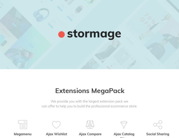 Stormage - Tema Magento Pakaian Fashion - Fitur Gambar 1