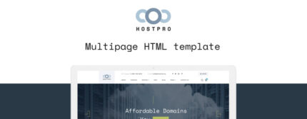 Hostpro - Template Situs Web HTML Domain dan Hosting - Fitur Gambar 1