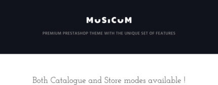 Tema Musicum PrestaShop - Fitur Gambar 1