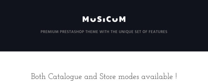 Tema Musicum PrestaShop - Fitur Gambar 1