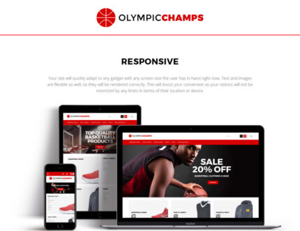 OlympicChamps - Tema Magento Toko Bola Basket - Fitur Gambar 1