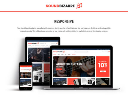 SoundBizarre - Tema Magento Toko Musik - Fitur Gambar 1