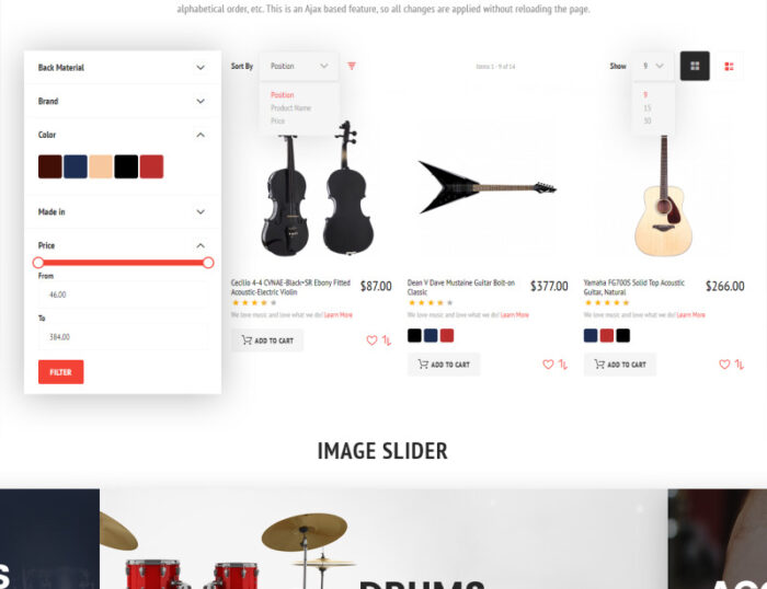 SoundBizarre - Tema Magento Toko Musik - Fitur Gambar 5