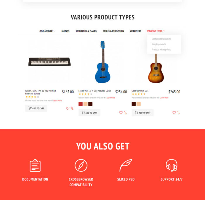 SoundBizarre - Tema Magento Toko Musik - Fitur Gambar 7