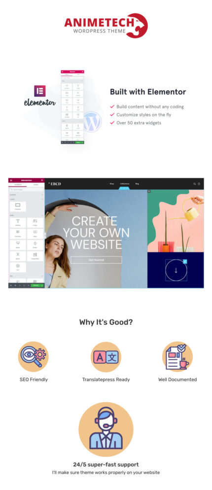 AnimeTech – Template WordPress Elementor Berita Anime & Manga – Fitur Gambar 1