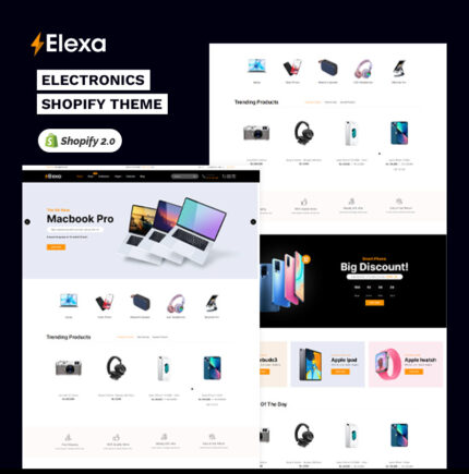 Elexa - Toko Digital Elektronik Tema Responsif Serbaguna Shopify 2.0 Tingkat Tinggi - Fitur Gambar 1