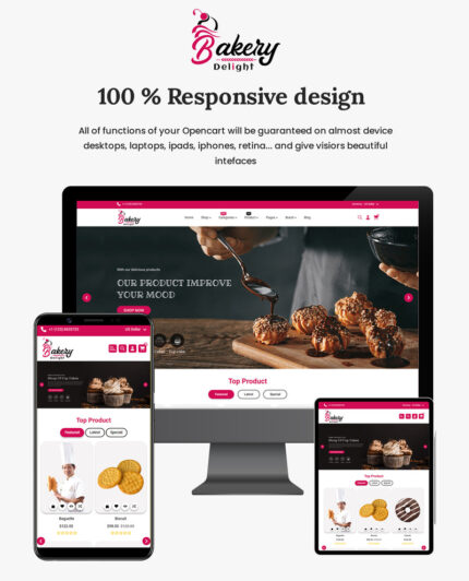 Bakery Delight - Template Opencart 4.0.1.1 untuk Pemilik Toko Roti yang Menjual Kue, Manisan, dan Barang Roti - Fitur Gambar 1