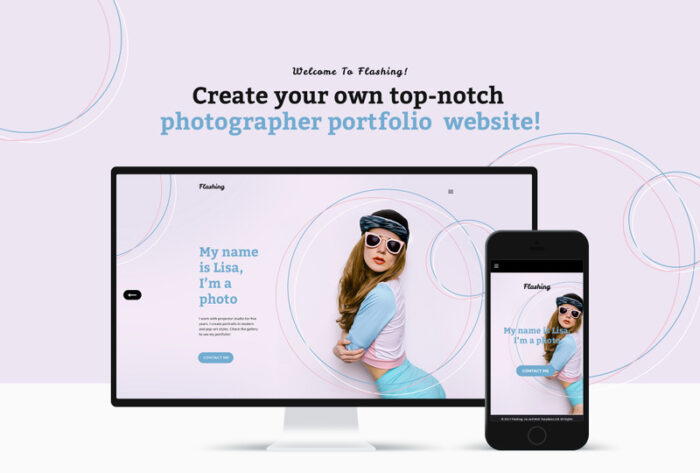 Flashing - Tema WordPress Portofolio Fotografer - Fitur Gambar 1