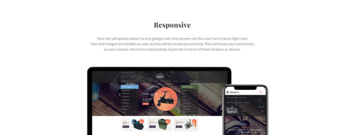 Shooter's - Template OpenCart Responsif Memancing - Fitur Gambar 1