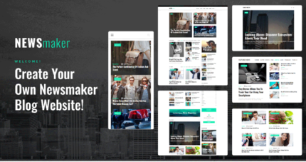 NEWSmaker - Tema WordPress Berita & Majalah - Fitur Gambar 1