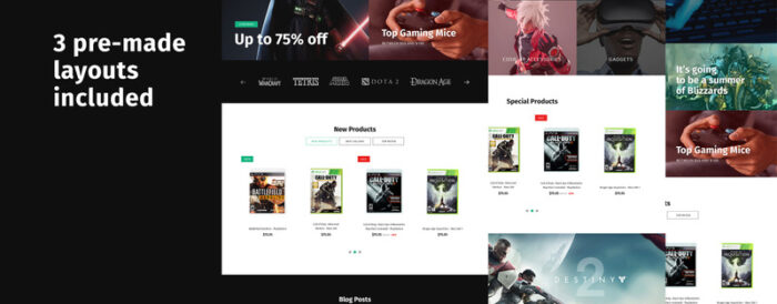 Geek - Tema Game Store PrestaShop - Fitur Gambar 4