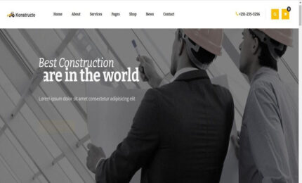 Konstructo Construction || Template HTML 5 responsif - Fitur Gambar 1