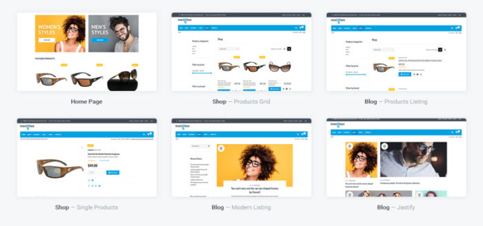 Tema WooCommerce Kacamata MaxiGlass - Fitur Gambar 3