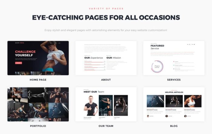 ShapeForce - Tema WordPress Sport Studio - Fitur Gambar 2