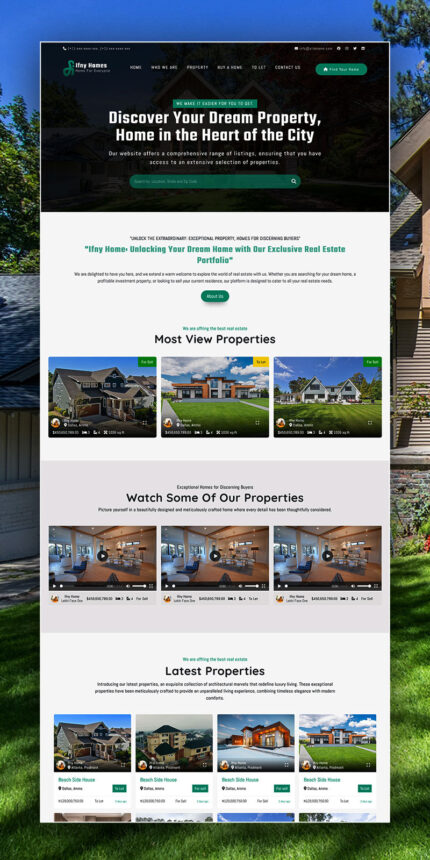 Ifnyhomes - Template Situs Web Agensi Real Estat Modern - Fitur Gambar 1