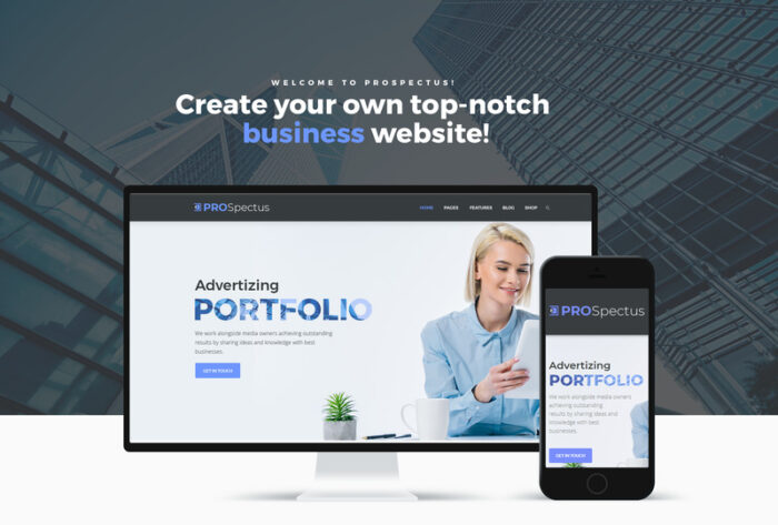 Prospektus - Tema WordPress Portofolio Periklanan - Fitur Gambar 1