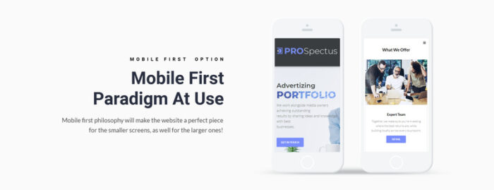 Prospektus - Tema WordPress Portofolio Periklanan - Fitur Gambar 4