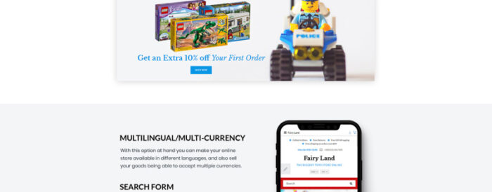 Faury Land - Template OpenCart Mainan & Pakaian Anak-anak - Fitur Gambar 3