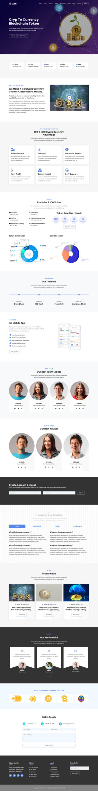 Mumit - Template Halaman Arahan ICO & Bitcoin - Fitur Gambar 1