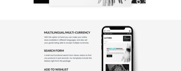 OnTime - Template OpenCart Toko Jam Tangan & Aksesoris Elegan - Fitur Gambar 4