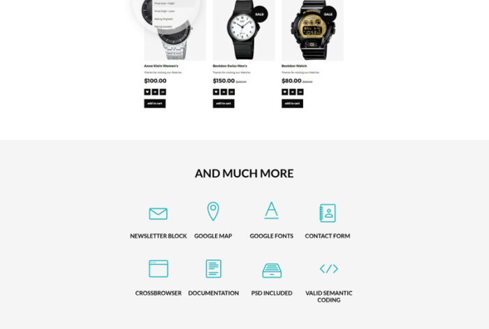 OnTime - Template OpenCart Toko Jam Tangan & Aksesoris Elegan - Fitur Gambar 7