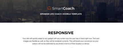 SmartCoach - Template Joomla Pelatih Kehidupan Pembicara - Fitur Gambar 1