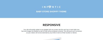 INFYNIC - Tema Shopify Toko Online Pakaian Bayi yang Tenang - Fitur Gambar 1