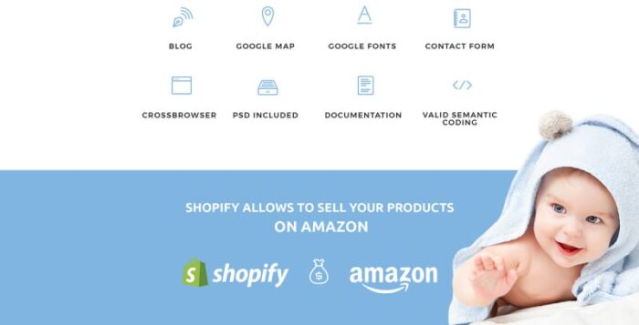 INFYNIC - Tema Shopify Toko Online Pakaian Bayi yang Tenang - Fitur Gambar 10