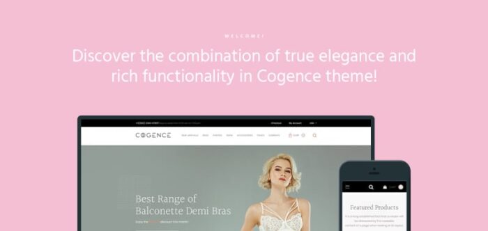 Cogence - Tema WooCommerce Toko Pakaian Dalam - Fitur Gambar 1