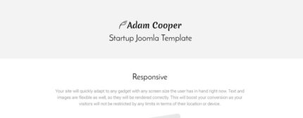 Adam Cooper - Penulis Template Joomla - Fitur Gambar 1