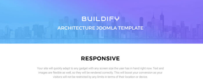 Buildify - Template Joomla Agensi Arsitektur & Desain Elegan - Fitur Gambar 1