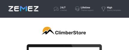 ClimberStore - Memanjat Tema PrestaShop yang Lebih Tinggi - Fitur Gambar 1