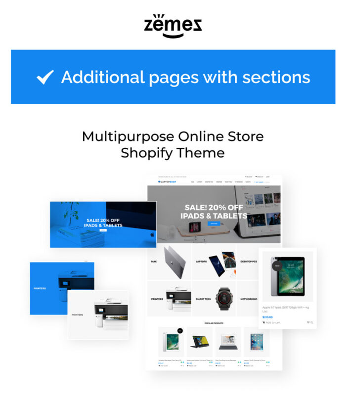 Tema Laptopshop eCommerce Shopify - Fitur Gambar 1