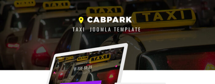 Cabpark - Template Joomla Layanan Taksi Mewah - Fitur Gambar 1