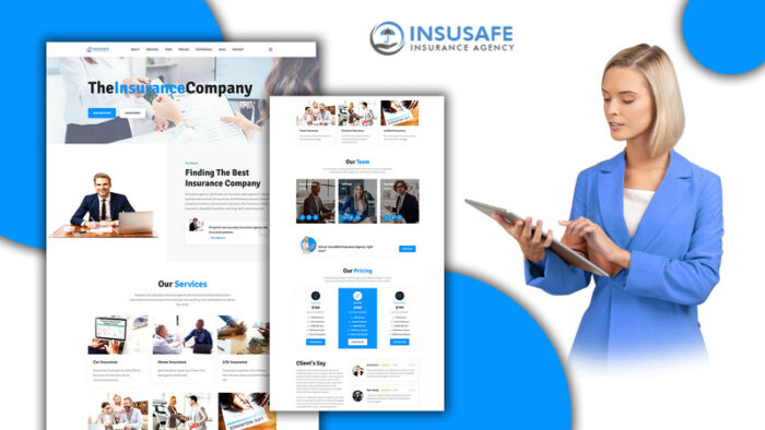 Template HTML5 Halaman Arahan Paket Asuransi Insusafe - Fitur Gambar 1