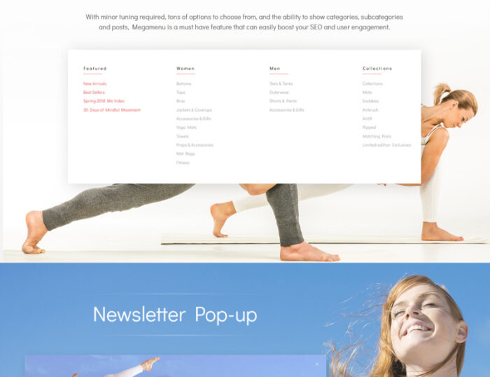 YPath - Tema Magento Toko Yoga AMP - Gambar Fitur 3