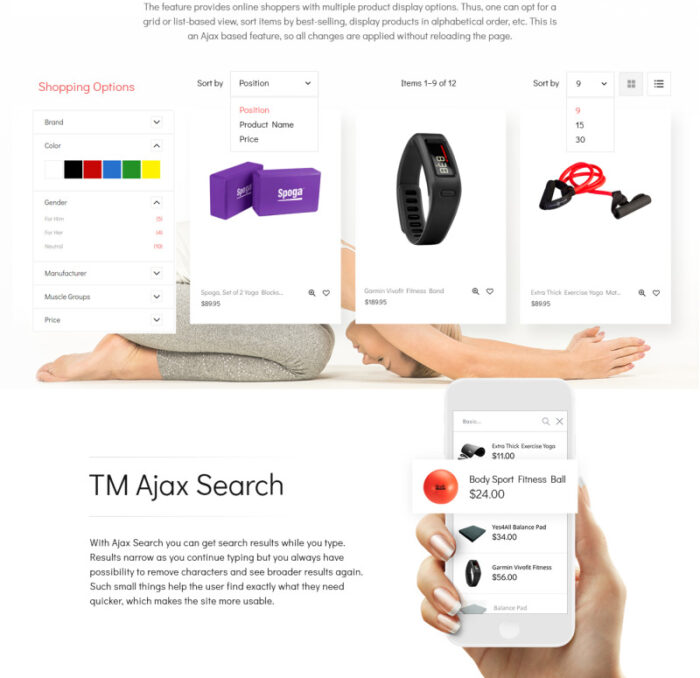 YPath - Tema Magento Toko Yoga AMP - Gambar Fitur 8