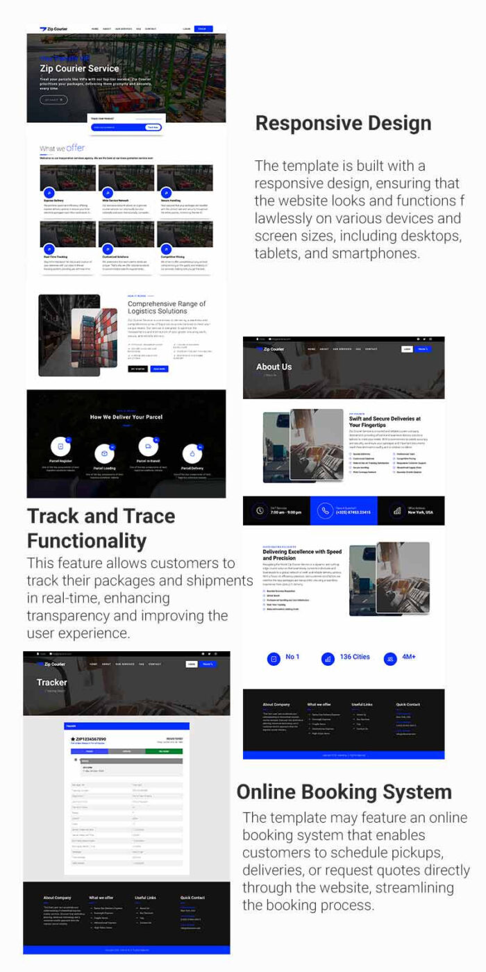 Zip Courier - Template HTML5 Transportasi Serbaguna - Fitur Gambar 1