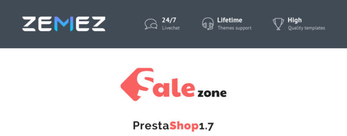 SaleZone - Toko Hebat berarti Pilihan Hebat Tema PrestaShop - Fitur Gambar 1