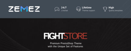 Fight Store - Peralatan Olahraga dan Pakaian untuk Seni Bela Diri Tema PrestaShop - Fitur Gambar 1