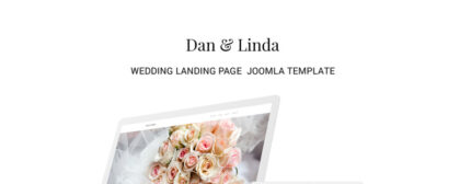 Dan & Linda - Template Joomla Pernikahan Canggih - Fitur Gambar 1