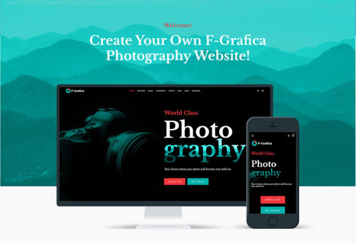 F-Grafica - Tema Fotografi WordPress Elementor - Fitur Gambar 1