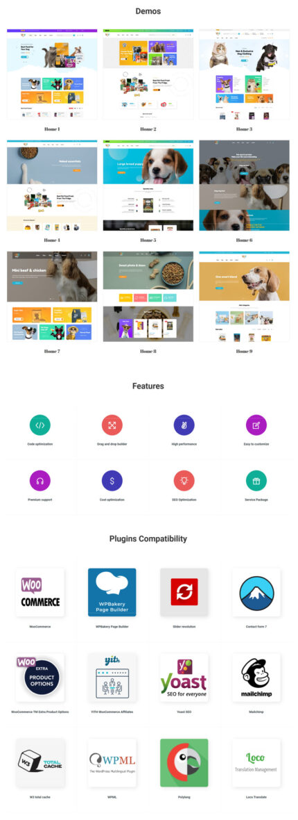 Petgy – Tema WordPress Elementor Toko Hewan Peliharaan & Layanan – Fitur Gambar 1