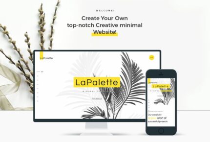 La Palette - Tema WordPress Elementor Minimalis Kreatif - Fitur Gambar 1