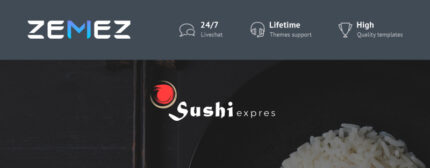 Tema PrestaShop SushiExpress - Toko Restoran - Fitur Gambar 1