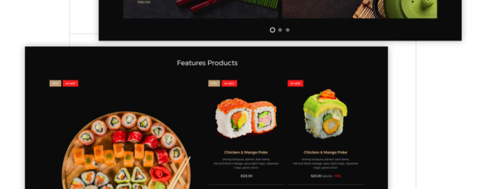 SushiExpress - Tema PrestaShop Restoran Toko - Fitur Gambar 5