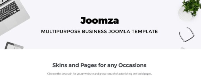 Joomza - Template Joomla Bisnis - Fitur Gambar 1