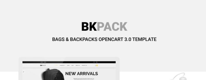 BKPack - Template OpenCart Toko Online Tas Responsif - Fitur Gambar 1